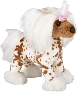 loss hinder intrigue Stuffed Animal Pet Replicas for Kids and Pet Lovers - Perfect Pet Substitute and Educational Tool Forest & Twelfth 12?? Standing Plush Chinese Crested Dog Stuffed Animal Realistic 