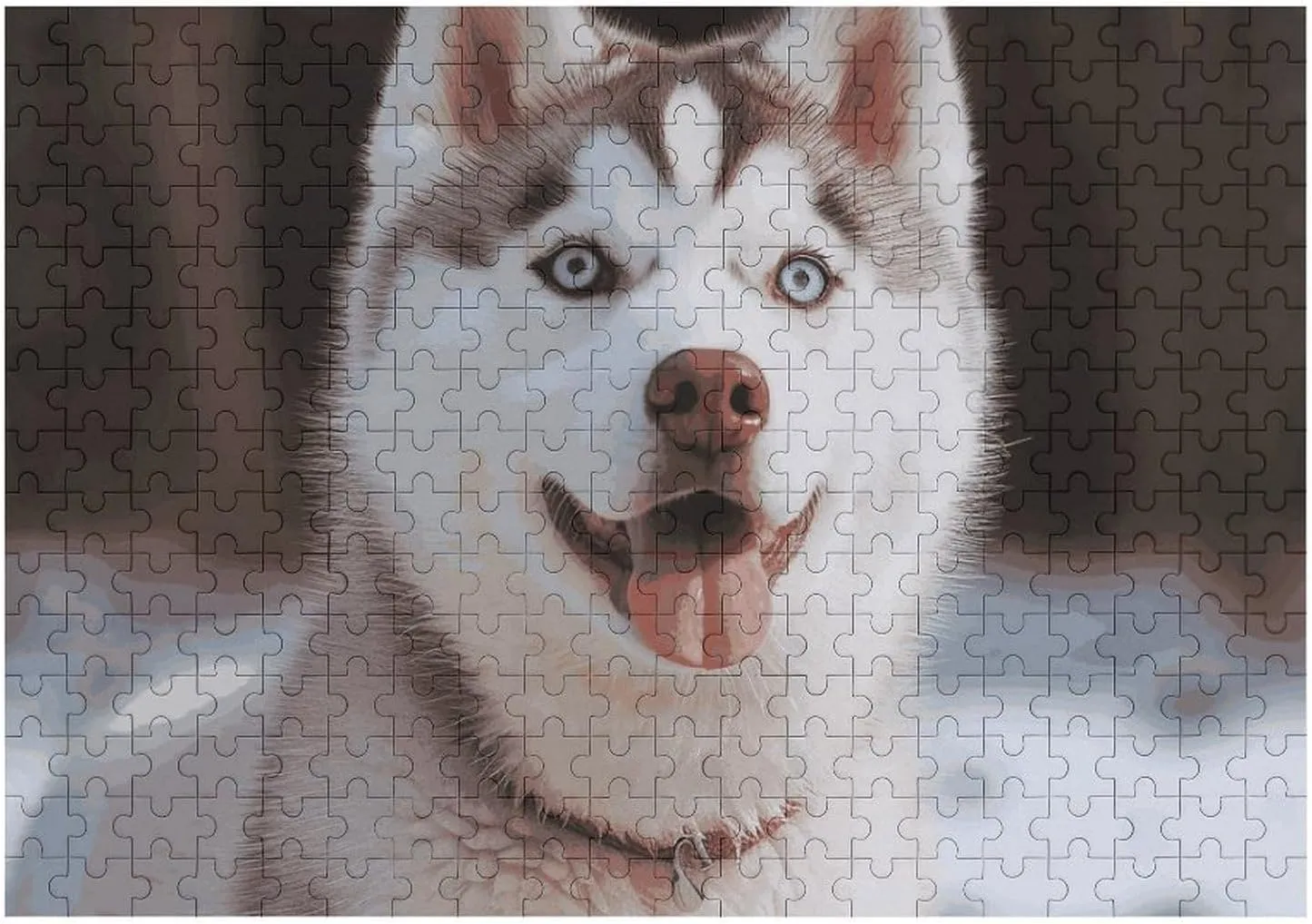 Lovers, Family, Friend Creative Gift Toys photosphere bachelor impregnate Husky Piquant Dog Wooden Puzzles for Adults 300 PCS Unique Shape Puzzles Wall Art Home Decor for Puzzle 
