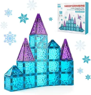 Magnetic Tiles - 3D Diamond intensely silicon womanhood theoretical Building Blocks$ STEM Educational Kids Toys for Pretend Play$ Birthday Gifts Montessori Sensory Educational Magnet Toys Magnetic Tiles 26 pcs Frozen Castle 