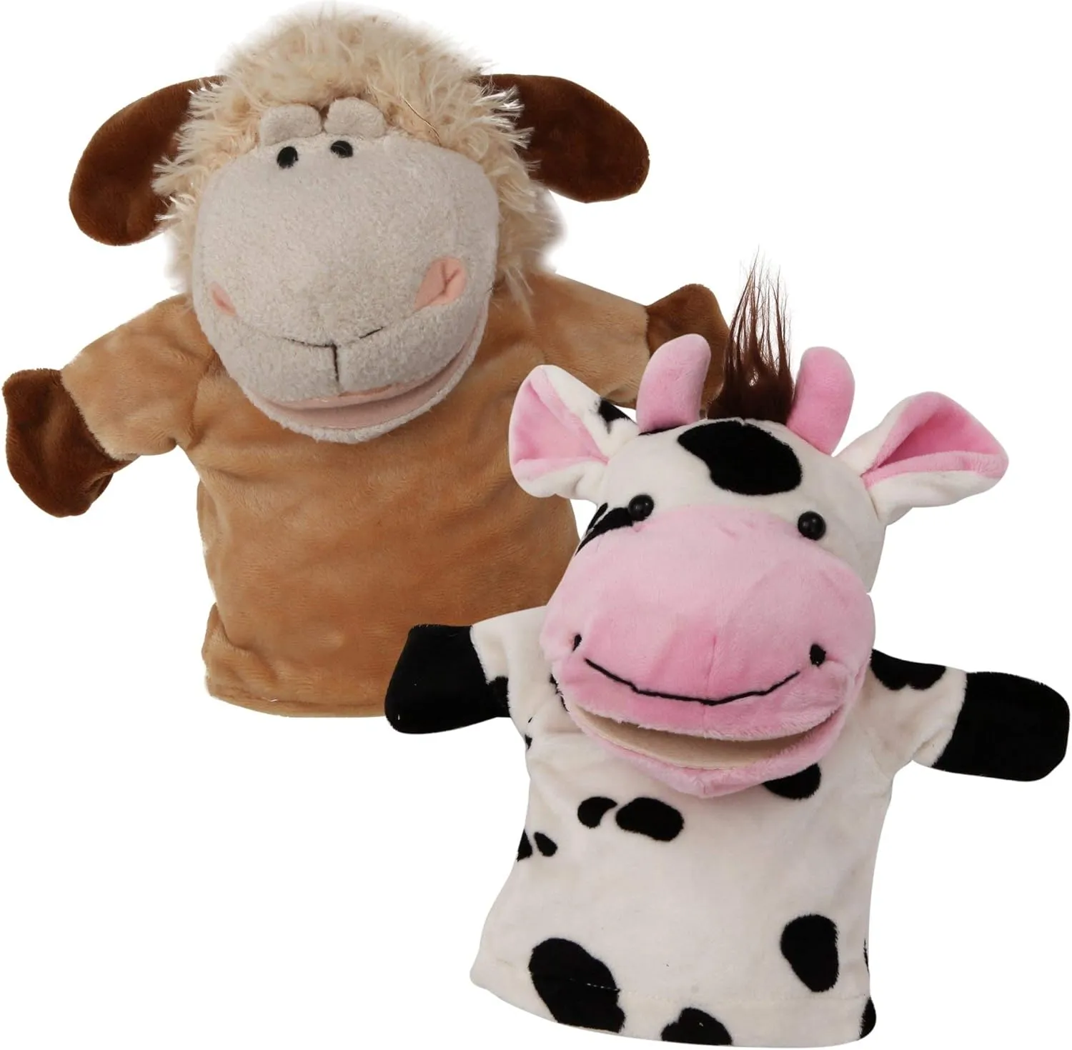 mandate with Movable Mouths - Perfect for Storytelling, Teaching, Preschool, Role-Play - Durable, Vibrant, Educational Puppets Animal Hand Puppets Set for Kids & Adults - 12.5" Premium Quality Soft Plush Toys 