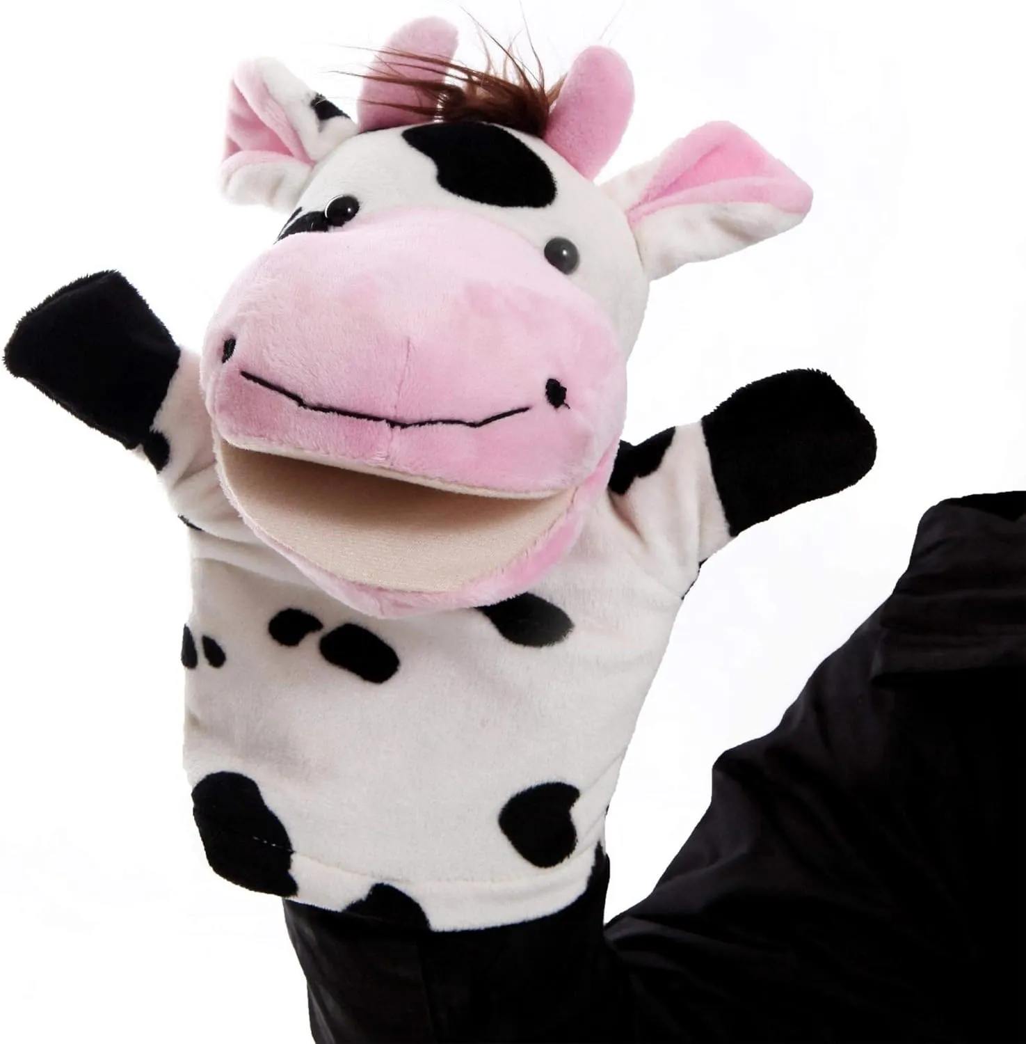 mandate with Movable Mouths - Perfect for Storytelling, Teaching, Preschool, Role-Play - Durable, Vibrant, Educational Puppets Animal Hand Puppets Set for Kids & Adults - 12.5" Premium Quality Soft Plush Toys 