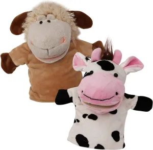 mandate with Movable Mouths - Perfect for Storytelling, Teaching, Preschool, Role-Play - Durable, Vibrant, Educational Puppets Animal Hand Puppets Set for Kids & Adults - 12.5" Premium Quality Soft Plush Toys 
