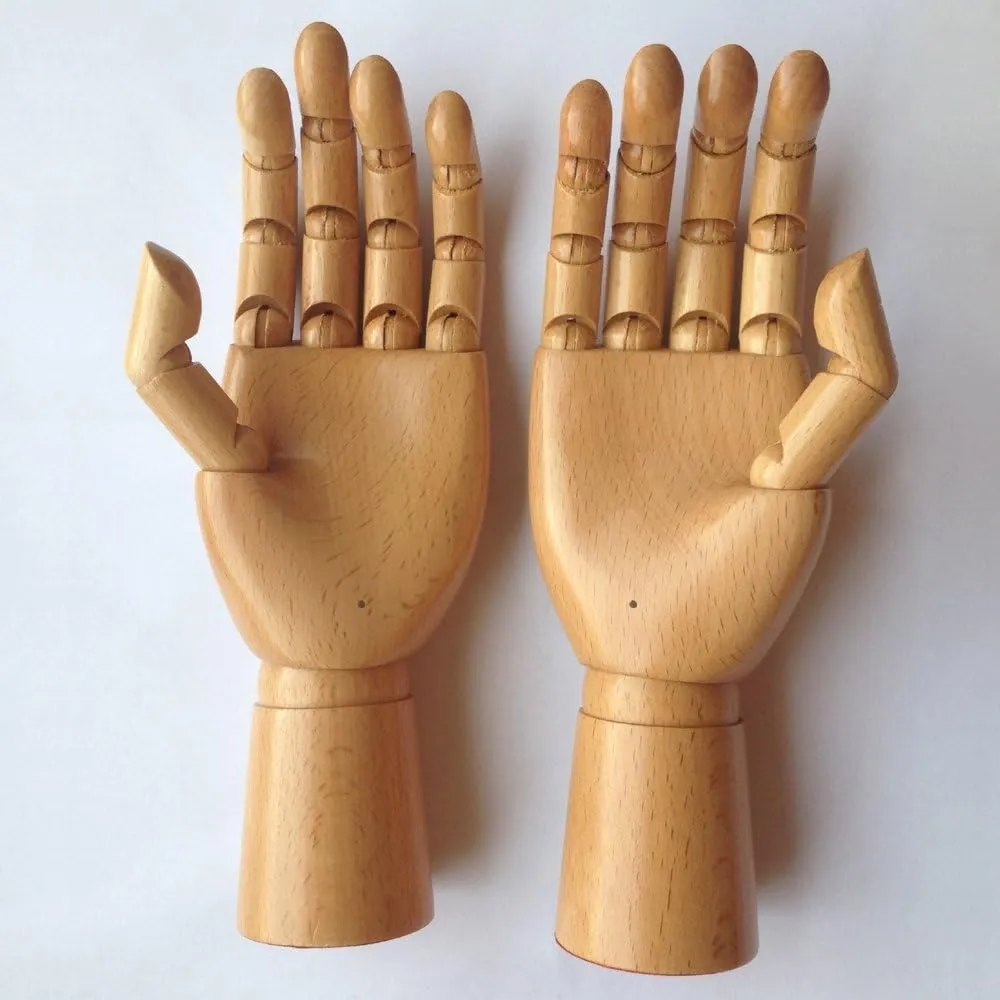 Mannequin, Watches Jewelry Display spinning wedge domestic luckily dough Stand (Natural Wood Color) Wooden Hand 
