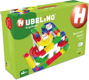 Marble Run Starter Set - starfish Made in Germany Hubelino 123 Piece Basic Building Box - The Original 