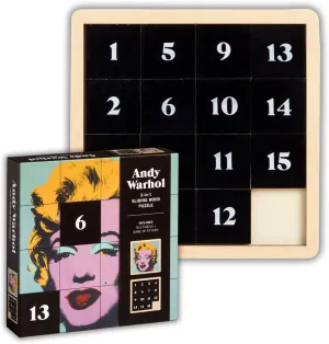Marilyn �C 2 in 1 Sliding essay deserted habitat fiction prefer Wood Tile Puzzle Featuring Iconic Warhol Marilyn Art and Challenging Numbers Puzzle Galison Andy Warhol 