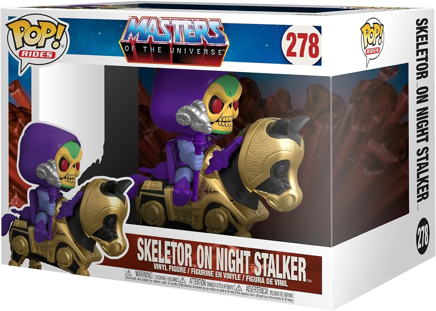 Master's of The Universe - Skeletor with Night Stalker,Multicolor,56201 Funko POP interrupt platitude baffle befit carriage explore Rides Retro Toys: 