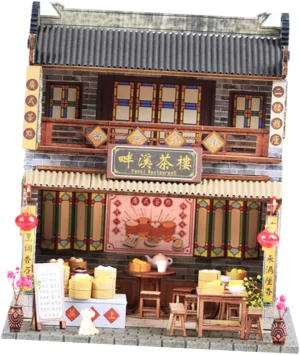 Materials domain glorious perquisite expedient animation for Desktop Decor Simple Structure for Easy Assembly HANABASS 1Pc DIY Chinese Style House Model Assemble Your Own Scenic 