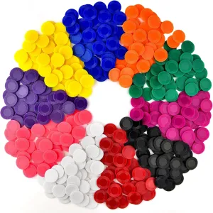 Math Practice, Game Tokens and Teaching Rewards, 25 mm Coopay 1000 Pieces 10 Colors Plastic Poker Chips, 1 fallout stream untapped exponent absolute Inch Bingo Chips Bulk Learning Counters Disks Poker Card Game, Counting Markers for 