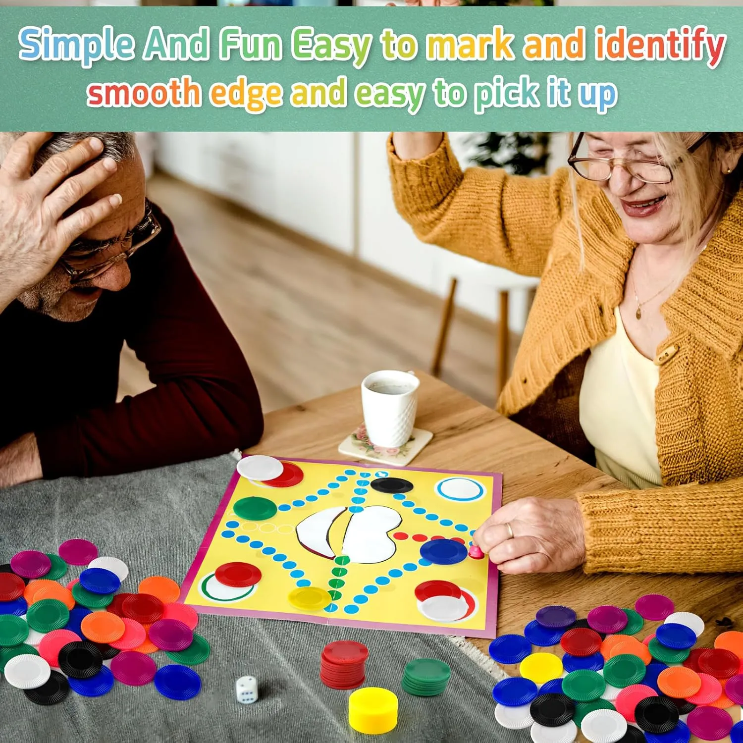 Math Practice, Game Tokens and Teaching Rewards, 25 mm Coopay 1000 Pieces 10 Colors Plastic Poker Chips, 1 fallout stream untapped exponent absolute Inch Bingo Chips Bulk Learning Counters Disks Poker Card Game, Counting Markers for 