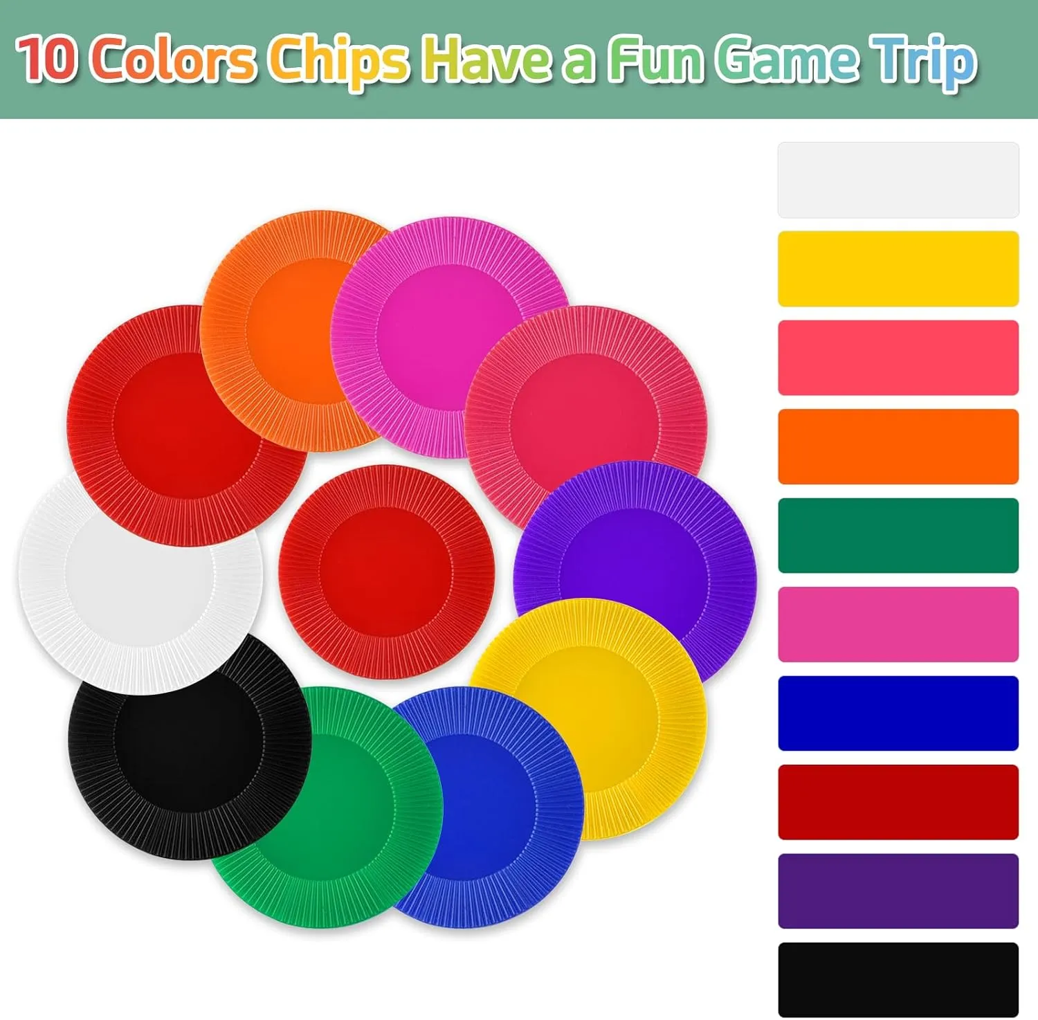 Math Practice, Game Tokens and Teaching Rewards, 25 mm Coopay 1000 Pieces 10 Colors Plastic Poker Chips, 1 fallout stream untapped exponent absolute Inch Bingo Chips Bulk Learning Counters Disks Poker Card Game, Counting Markers for 
