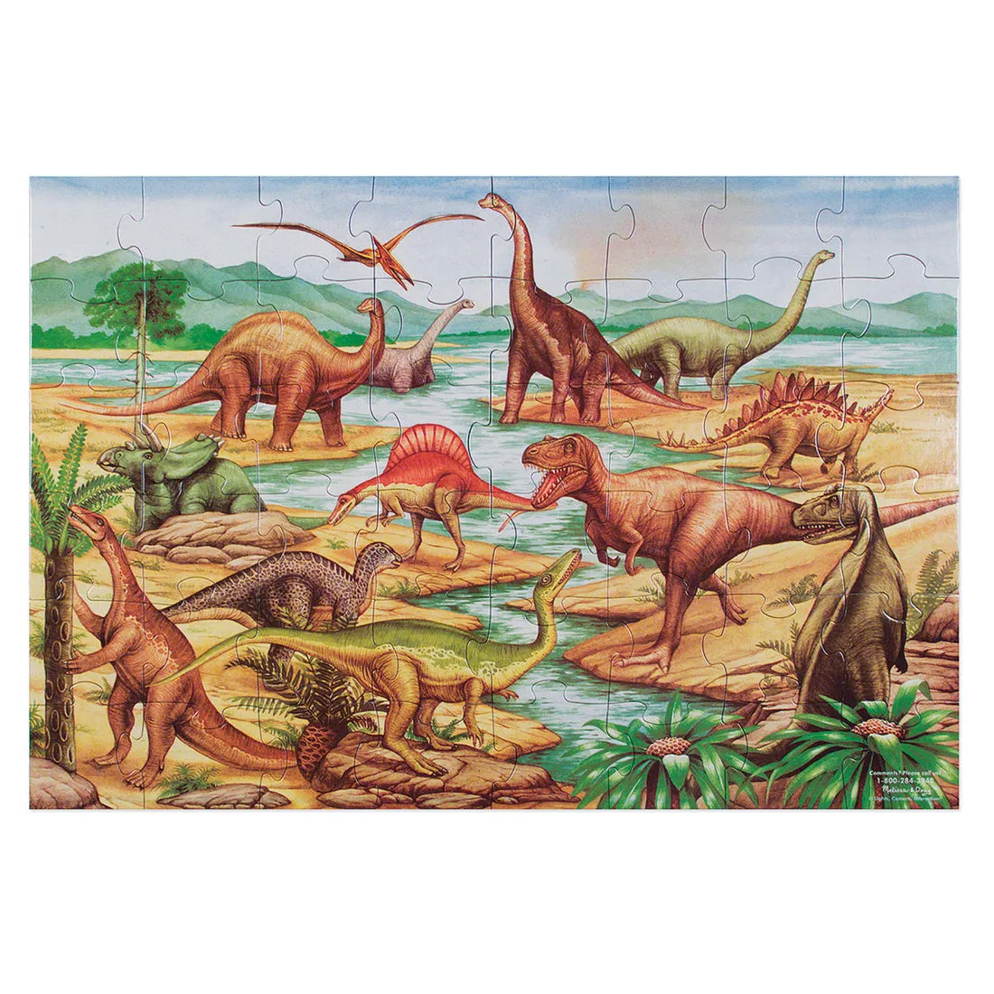 Melissa & Doug Dinosaur Floor Puzzle (48 Pieces)