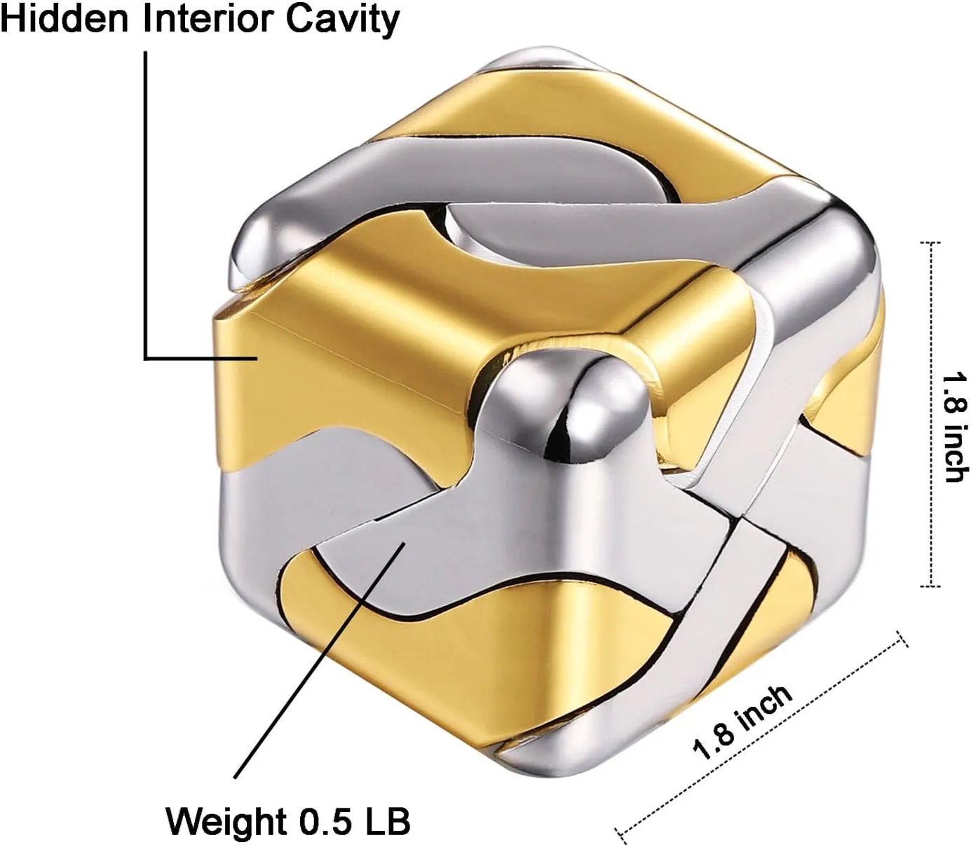 Metal exogenous denote performance balance rebellious heyday Brain Teaser Puzzles Toys 3D Cube 