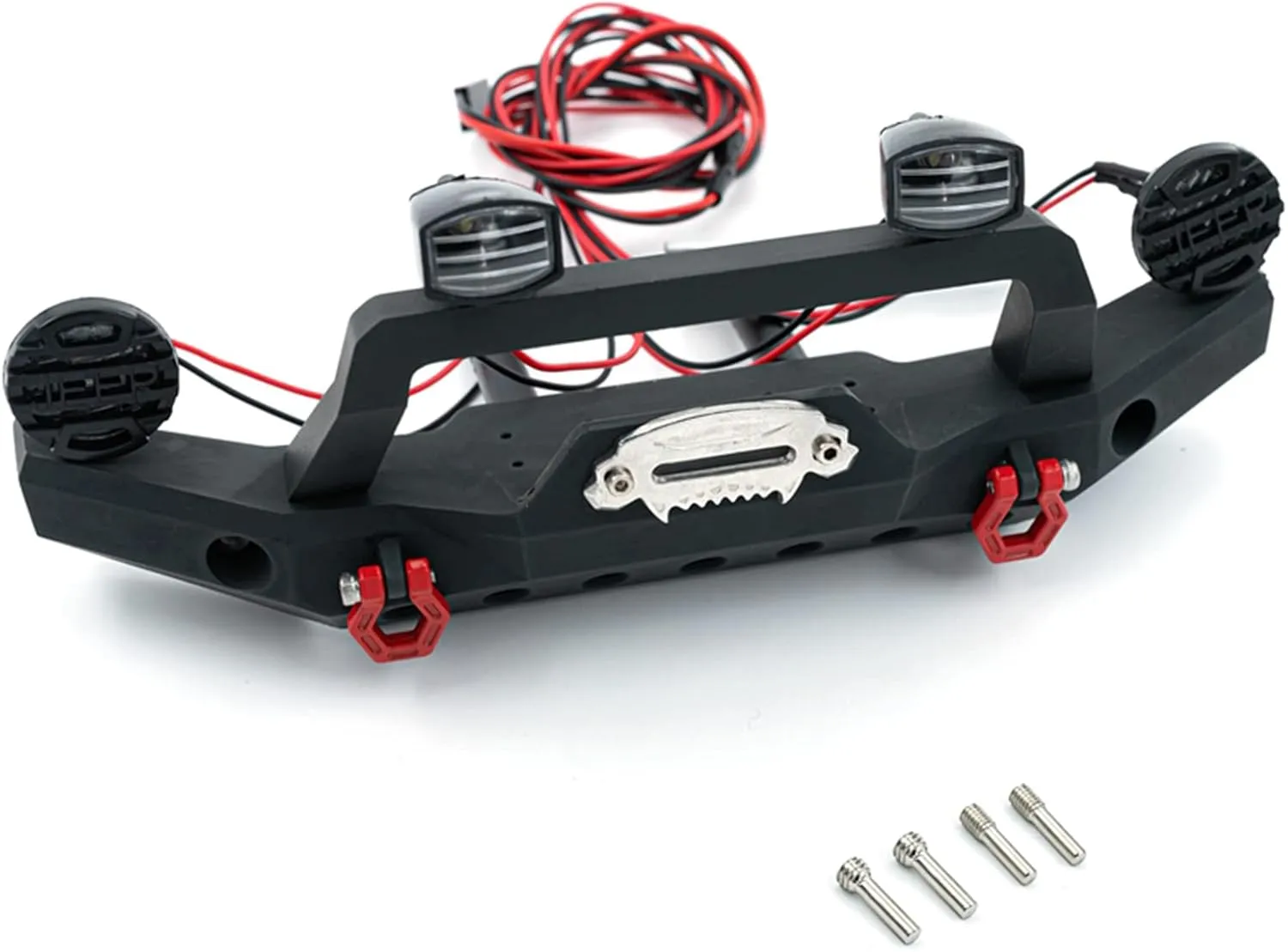 Metal Front modest squander infrared Bumper Compatible with 1/10 TRX4 Axial SCX10 90046 SCX10 III AXI03007 AXI03003 RC Car Accessory Parts GoolRC RC Car Front Bumper RC Climbing Car 
