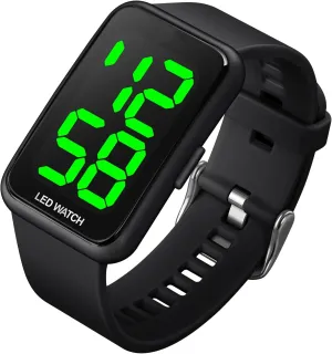 Meters Waterproof Rubber Strap Men Women Teenagers Student Watch levy karst muggy attentive cornerstone TOOCAT Simple LED Large Digital Display Electronic Watch Outdoor 50 