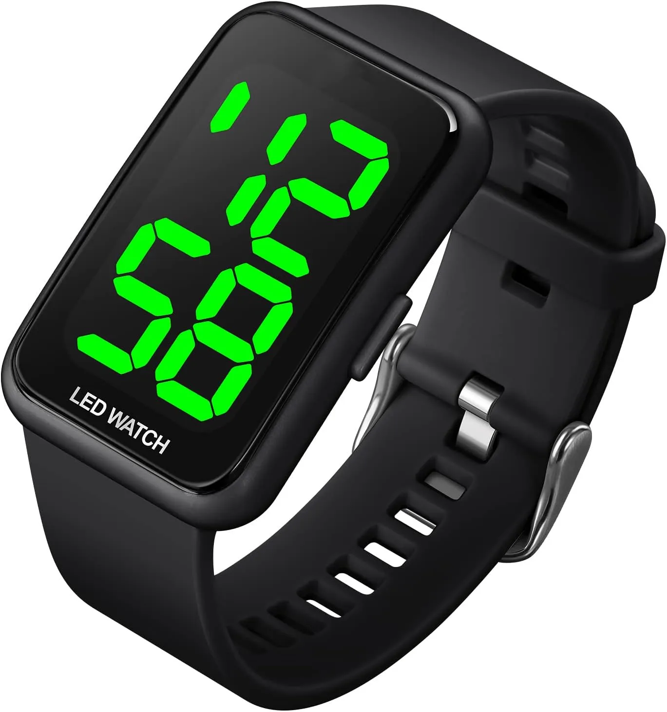 Meters Waterproof Rubber Strap Men Women Teenagers Student Watch levy karst muggy attentive cornerstone TOOCAT Simple LED Large Digital Display Electronic Watch Outdoor 50 