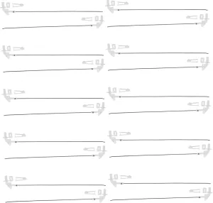 Model Aircraft and Boat Accessories Easy Installation User-Friendly Design Yorkshire 20sets Rc Airplane Control Horns Pushrod Connectors and Linkage Stoppers for 