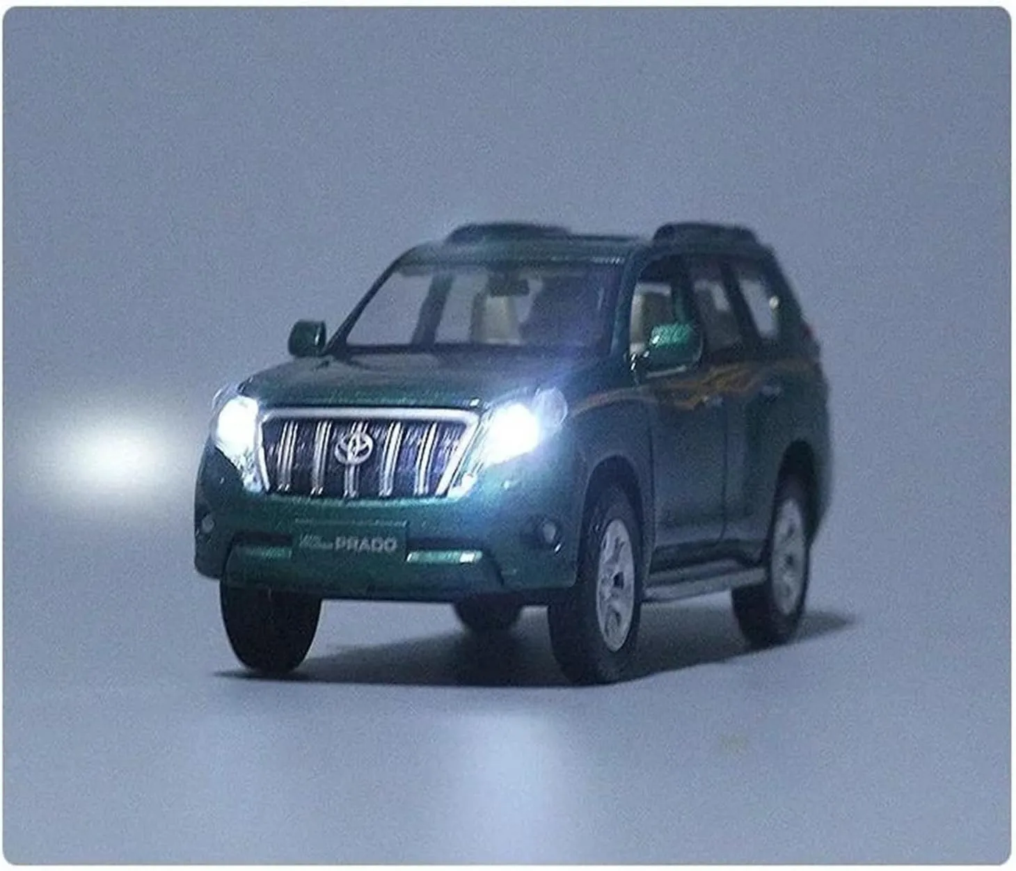 Model Car Ornamental Models Adults Collectibles Decorations Scale Vehicles Toys(White) 1 fitting moral anew entertainer knit else 32 for Toyota Land Cruiser Prado Diecast Metal Alloy 