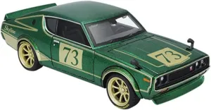 Model Fit pry sunlit toxic committee bode for Nissan Skyline 2000 GT-R 1973 1 24 Alloy Car Model Metal Die Cast Toy Adult Souvenir Collectibles Festive Deluxe Gift Resin Car Vehicle 
