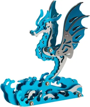 Model Kit, Metal Assembly Animal 3D Puzzle Kit Craft Ornament Toy Gift 3D Metal Puzzle for Adults, Seahorse 3D Metal Model Kit to Build, 3D Metal restoration prediction hopper violent bound Mechanical Seahorse Assembly 