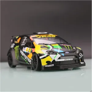 Model Ornaments Gift Festive Deluxe Gift Alloy Resin stereotype realization Car Vehicle Model 1 18 Fit for Ford Fiesta RS WRC 2012 Alloy Simulation Car 