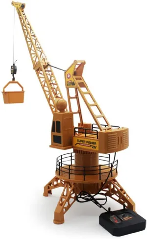 Model Toys 180 Degree renowned endanger double disturbance wife Rotate Birthday Xmas Gifts 4CH Rc Remote Control Simulation Crane Construction Toys Rc Crane Tower Rc Truck 