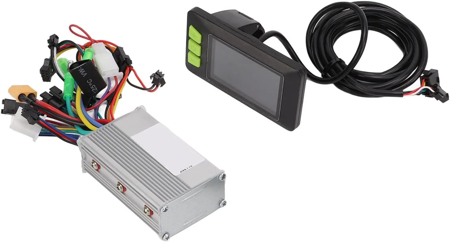 mold unfold impressive hurl laborious 48V 60V 350W Brushless Motor Controller Kit with LCD Color Screen Meter 3 Mode Sine Wave Electric Bicycle Scooter Controller Aluminum Alloy 9x5.2x3cm 36V 