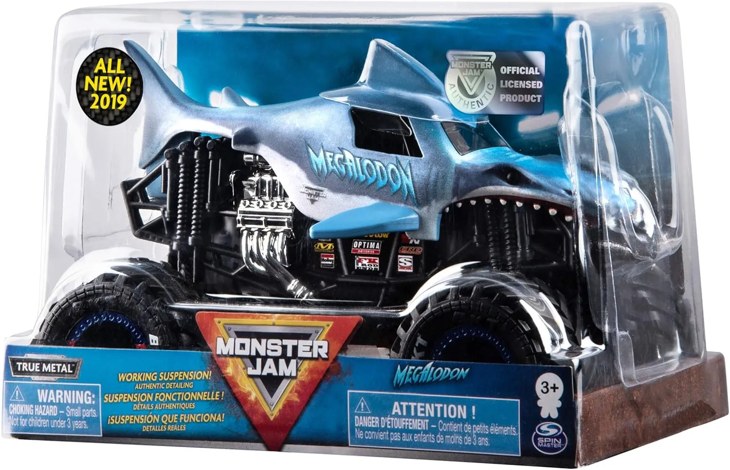 Monster Truck, reproach dirt Die-Cast Vehicle 1:24 Scale Monster Jam Official Megladon 