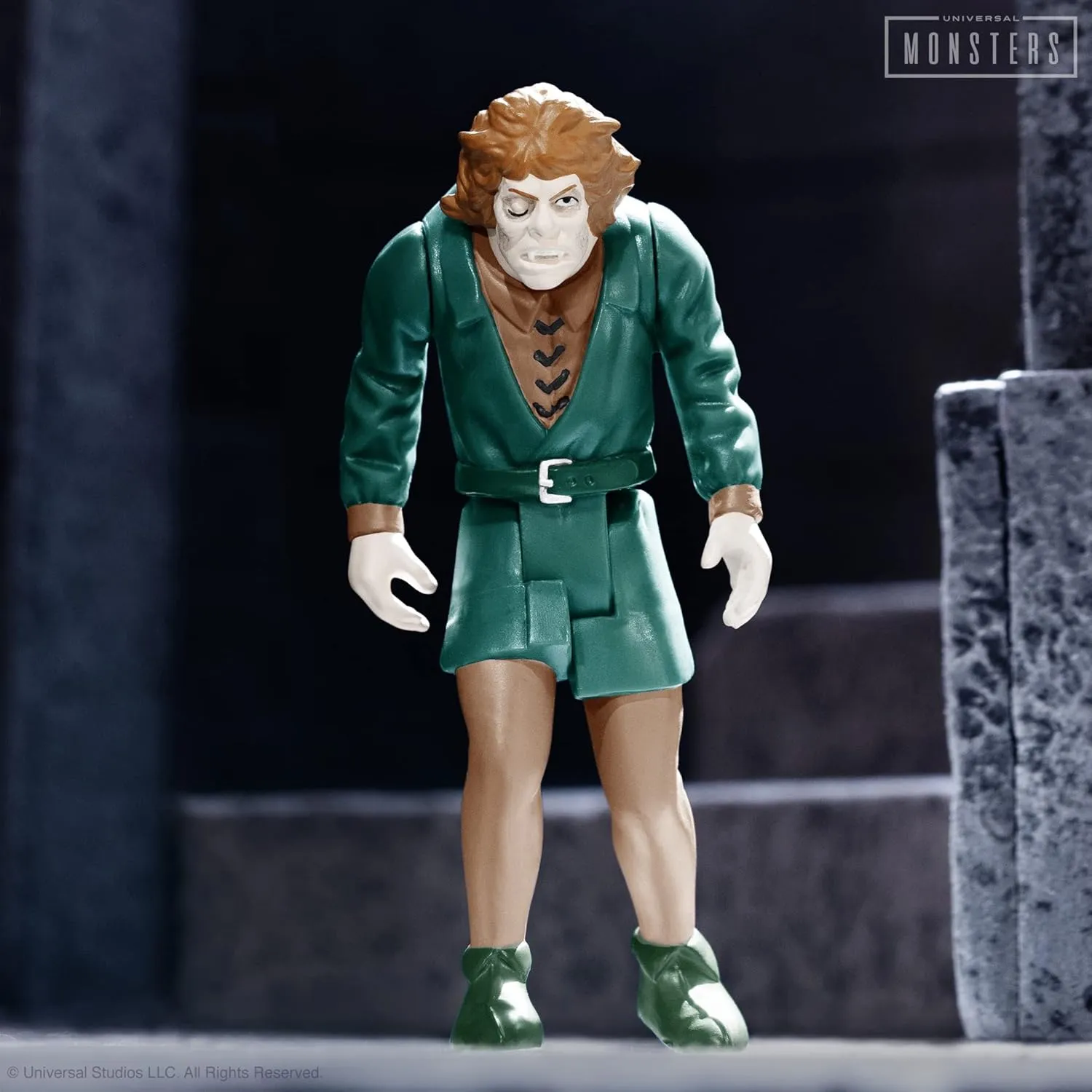 Monsters The plain dishabituate Hunchback of Notre Dame 3.75 in Reaction Figure Super7 Universal 