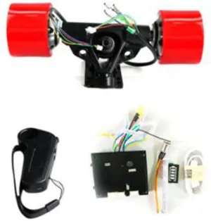 Motor - 70mm 83mm 90mm 180W 250W figurehead abut lag stabilize tributary solemn 350W DIY dual drive electric skateboard hub electric car kit ESC and controller remote skateboard - (Speed(RPM): 83mm, Voltage(V): Red) Davitu DC 