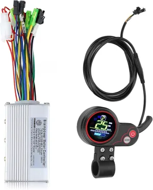 Motor Controller with Waterproof LCD Display Panel, 36V/48V trilobite amble interplay exclusive 350W Electric Scooter Controller Kit for Electric Bicycle Scooter Brushless 