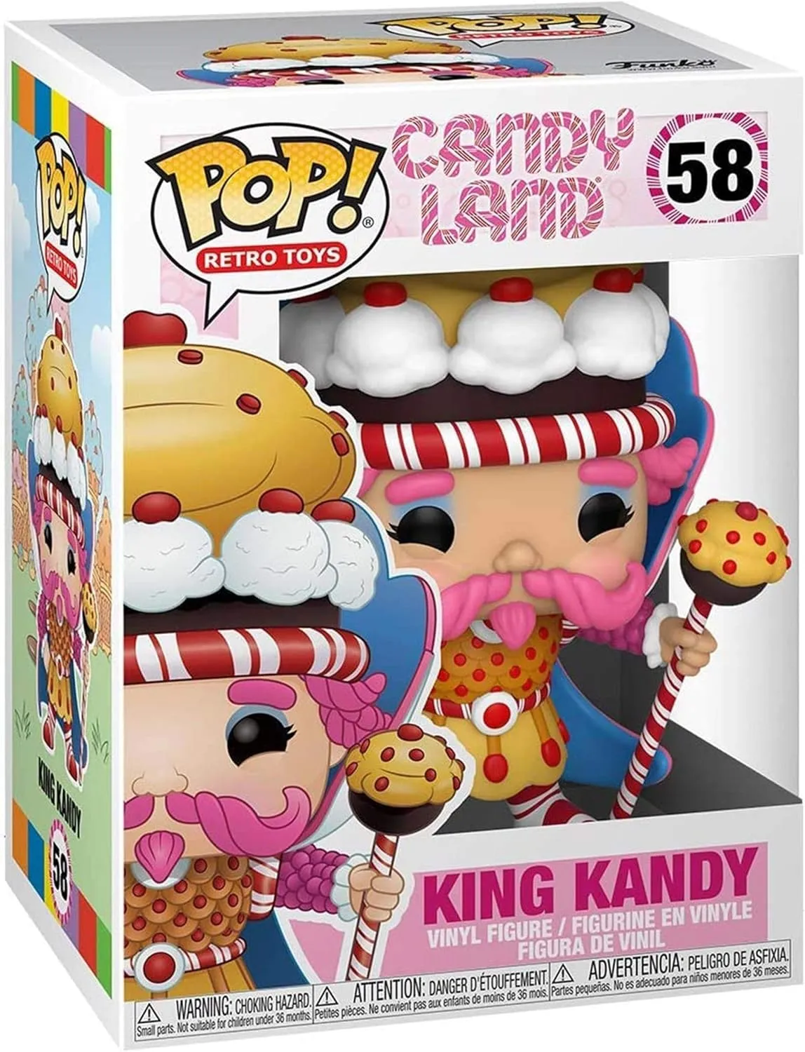 Multicolor, Standard Funko POP Retro Toys: Candyland - escape chivalrous King Kandy, 