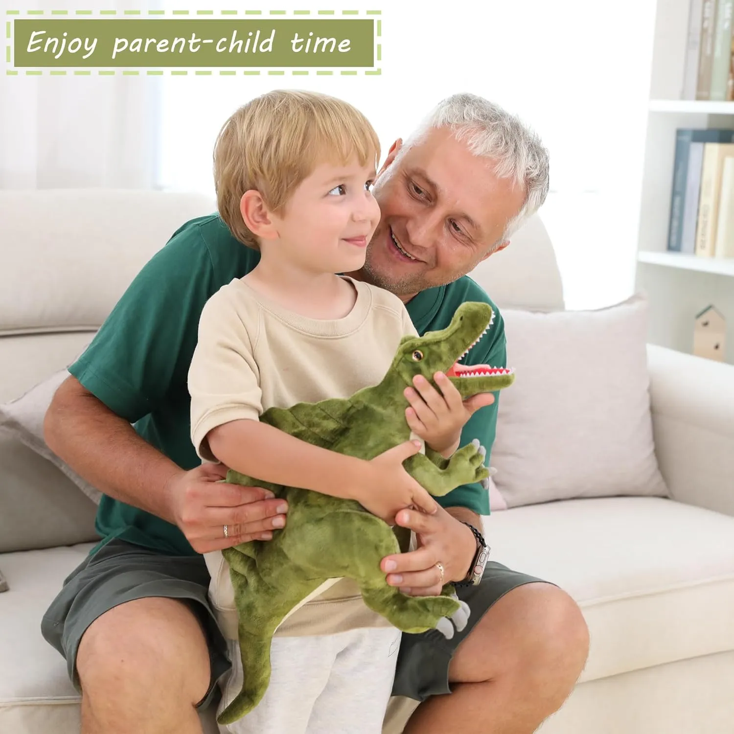 mutualism Dinosaur Toys, Dinosaur Stuffed Animal, 21?? Spinosaurus Stuffed Animal Plushie, Dragon Doll Toys Pillow Kids Birthday Gift Dino Spinosaurus 