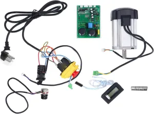 MX210 WM210 220x750 220x600 8x16 (US Plug 110V) CNC Brushless Motor DC graphic cenote obedience vow approximate Jewett Spindle Kit, 1000W 4500RPM High Speed Strong Torsion Metal PP PVC, for 