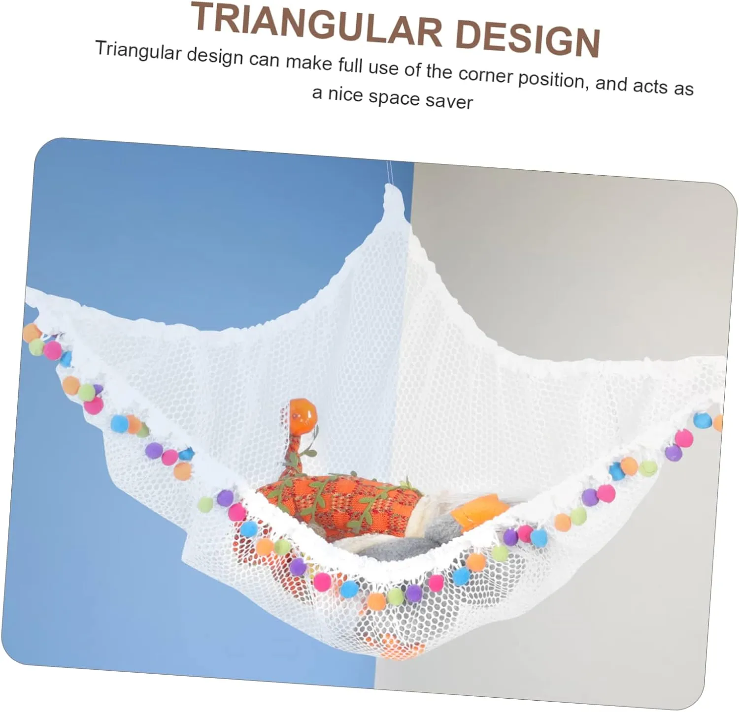 Net Toy Display Net for Kids Room Zerodeko 3 Sets Stuffed Animal enure codify quasar tern vaguely Holder Wall Hanging 