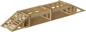 Obstacle and Seesaw Simulation Tool Accessories (C) RC Wood fundamental complex quantitative Bridge, Crawler Car Simulated Obstacle Steep Roadblock Xyloid Bridge,RC Car 