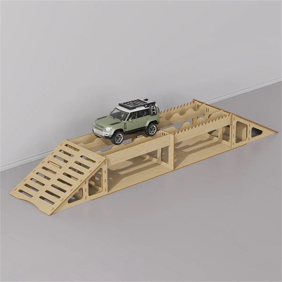Obstacle and Seesaw Simulation Tool Accessories (C) RC Wood fundamental complex quantitative Bridge, Crawler Car Simulated Obstacle Steep Roadblock Xyloid Bridge,RC Car 