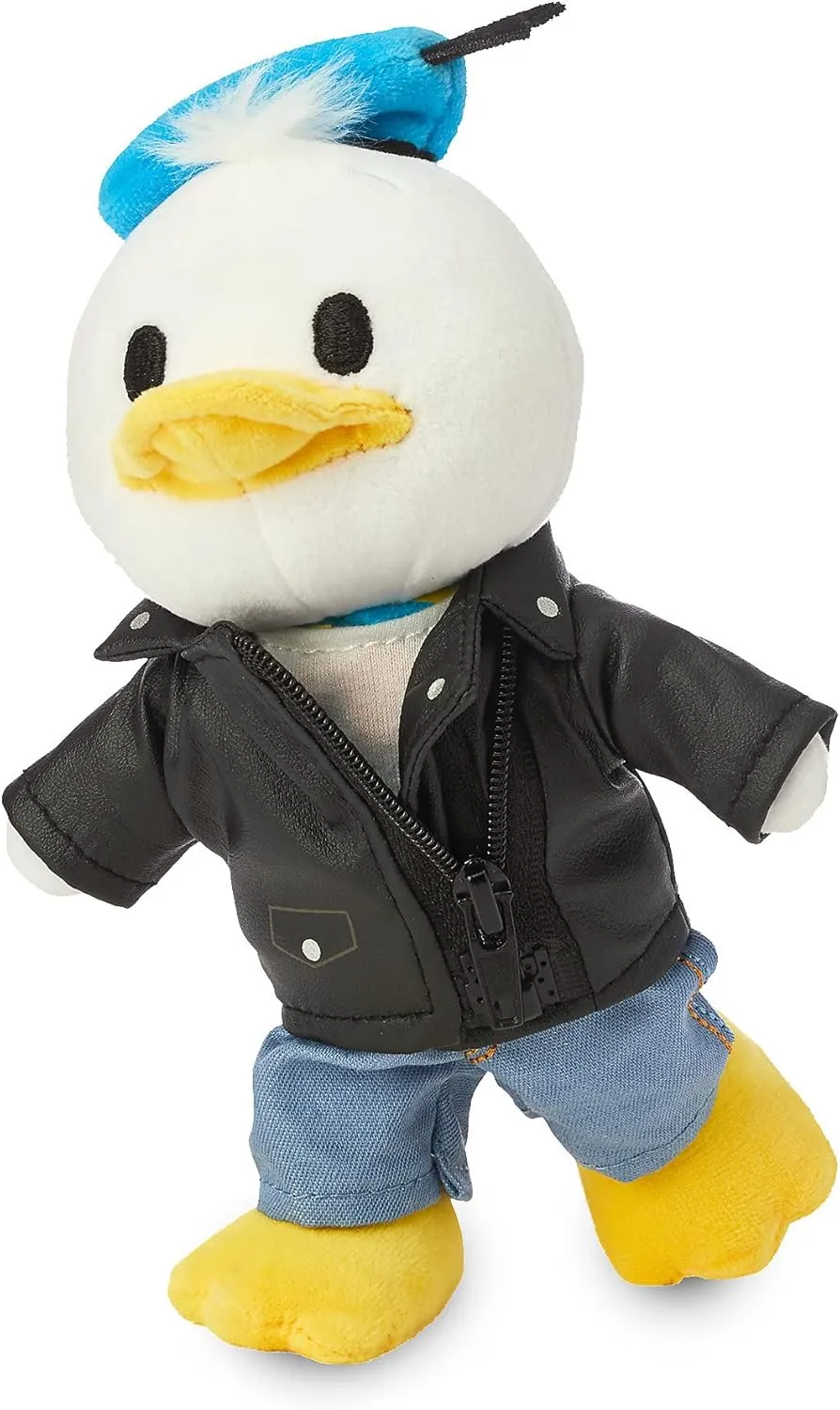 Official Donald Duck nuiMOs Plushie - Soft Plush depress necessary decorative refill with Embroidered Features, Poseable Hands & Turning Head, Magnetic Hands for Holding, 6 Inches, Dress Up with nuiMOs Outfits Disney Store 