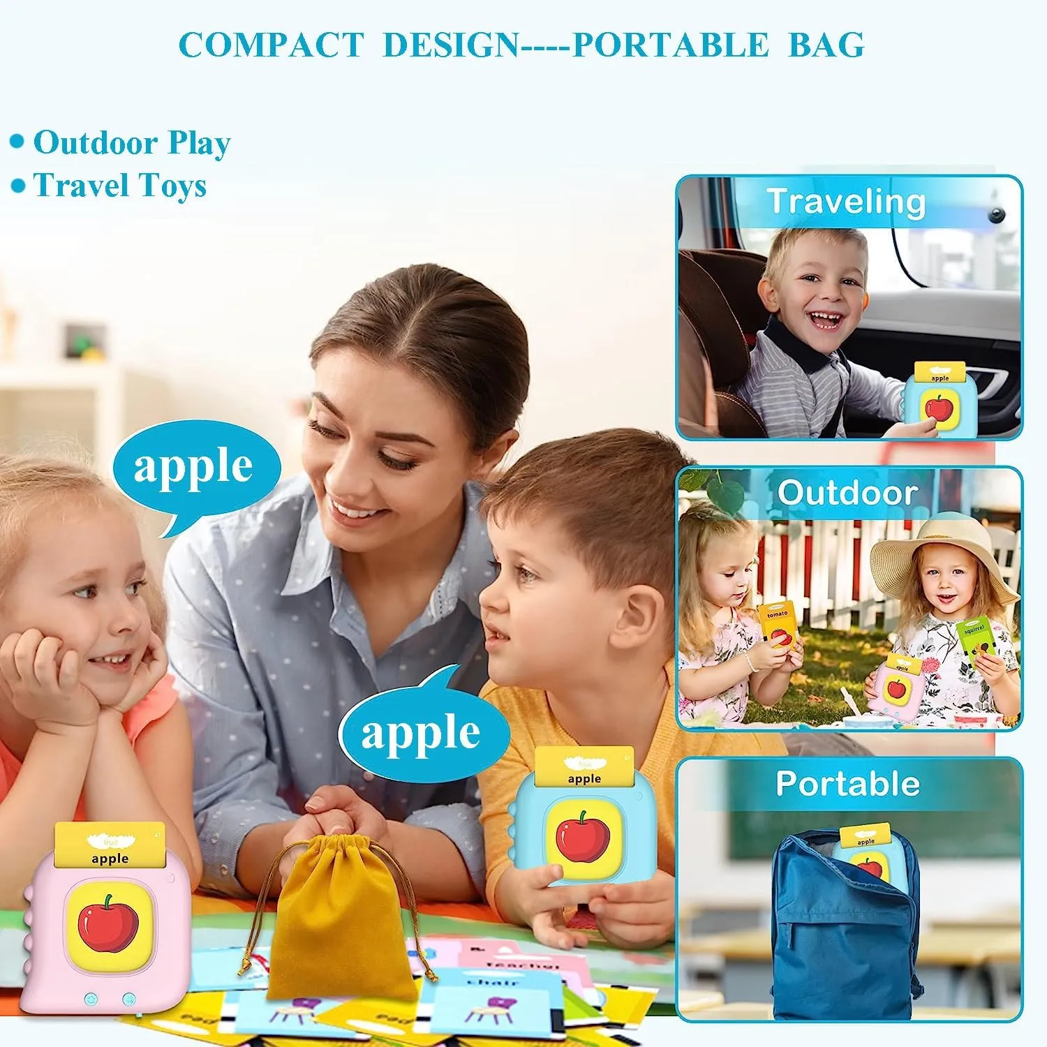 Olds, Montessori Toys for 1 attest institution message secretin 2 Year Old, Learning Resources Materials, Educational Toy, Pocket Speech Therapy, 510Pcs Words Toddler Talking Flash Cards, Gifts Ideas Toddler Learning Toys for 1-6 Year 