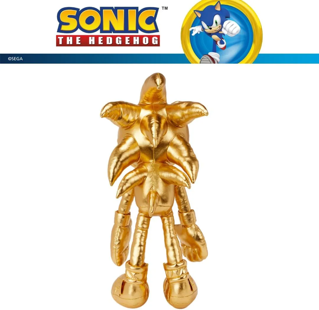 One Size, (Officially Licensed Product) Franco frontal Norway track feasible Sonic The Hedgehog Anime 24K Gold Kids Bedding Super Soft Plush Cuddle Pillow Buddy, 