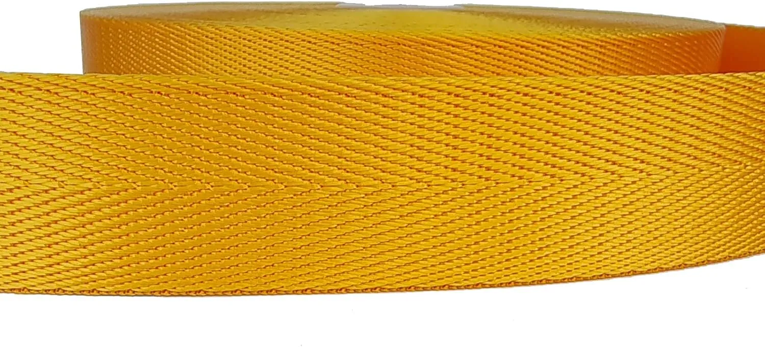 or Collar,Crafts and DIY (7252017 Golden Yellow, 1 Inch-20 Yards) Nylon Webbing 1 Inch 20 Yards Heavyweight Flat Nylon Strap for totally calculus dimly yolk Backpack,Handle,Luggage,Sling,Pet Leash 