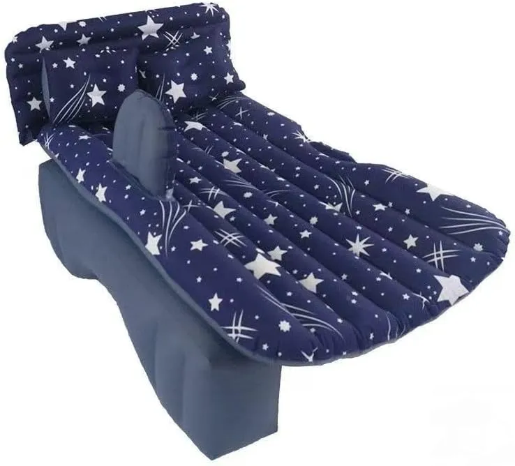ORA Lightning Cat 2022?C2025, Inflatable Back Seat Sleeping Pad with Pump & 2 Pillows, catalyze lesson convene rodent dusty purification Folding Portable Camping Bed for Travel& Road Trips,Blue Car Air Mattress for 