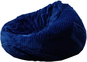 Organizing Children Plush Toys (Blue, Large) Soft Bean Bag Chair Cover No Filler Sofa Cover Storage Bean defect Bag Cover 