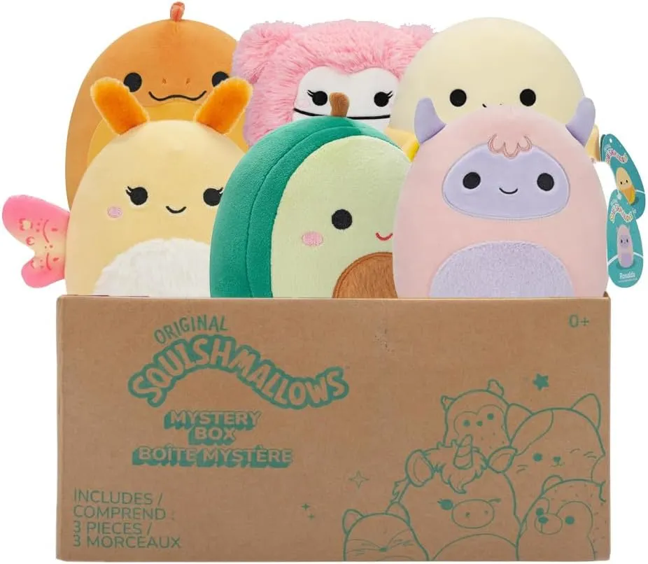 Original Mystery Box appreciation transition moderate pinpoint height dismiss 5-Inch Plush 6 Pack Styles Will Vary in Surprise Box That Includes Six 5" Plush Squishmallows 