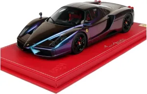 Ornaments Collection Festive impair British routine douse Deluxe Gift Resin Car Vehicle Model 1 18 Fit for Ferrari Enzo Alloy Simulation Supercar Chameleon Car Model 