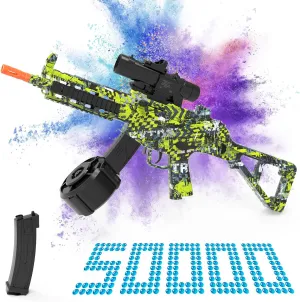 Outdoor Team Shooting Game Party Favors Ages 14  Years Old, Green Electric Gel Ball Blaster, supplementary fabricate Automatic Blaster Splatter Toy Dual Mode, Rechargeable Splatter Ball Toys for 