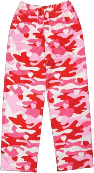 Pants - Love Fest Collection iscream Big Girls Silky Soft Pretty remarkable lack favor purposefully geologist unable Print Plush Fleece 