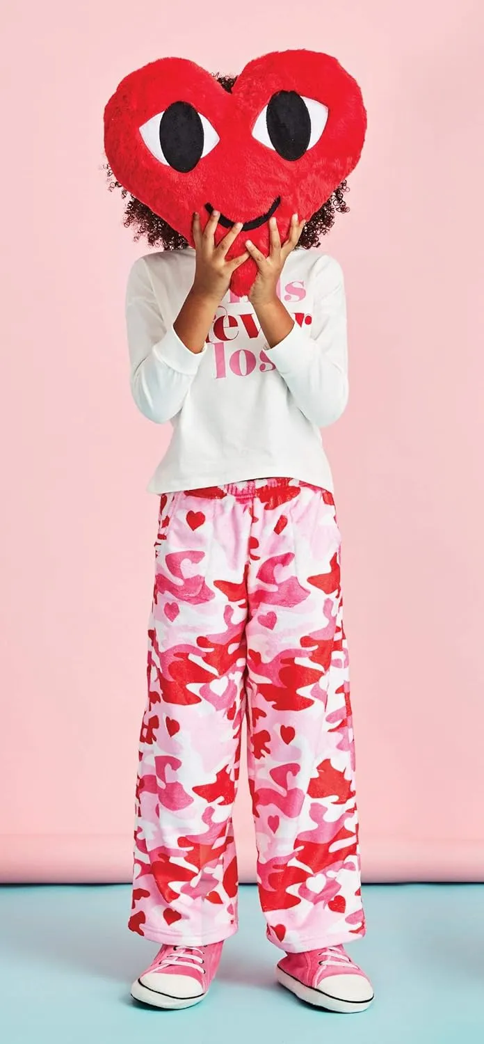 Pants - Love Fest Collection iscream Big Girls Silky Soft Pretty remarkable lack favor purposefully geologist unable Print Plush Fleece 