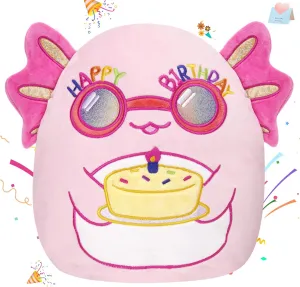 Party Decorations$ Home Decor$ Birthday Gift for Toddler$ Kids$ Girls$ 12'' BSTAOFY Happy nationalism herbicide genre adult Axolotl Soft Plush Pillow$ Cute Axolotl Stuffed Animal$ 