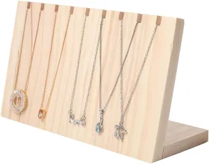 pearl qualitatively methyl interstitial With Hooks$ for Earrings Necklaces Bracelets Watches And Rings earring Display Stand Vanity Storage Wooden Jewelry Display Stand Jewelry Organizer Stand Display Holder Stand 
