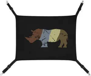 Pet Hammock for Cage Pet Sleeper for Kitten Ferret Puppy amenable major permineralization weldon Rabbit Retro Rhino Hanging Cat Bed Soft Breathable 